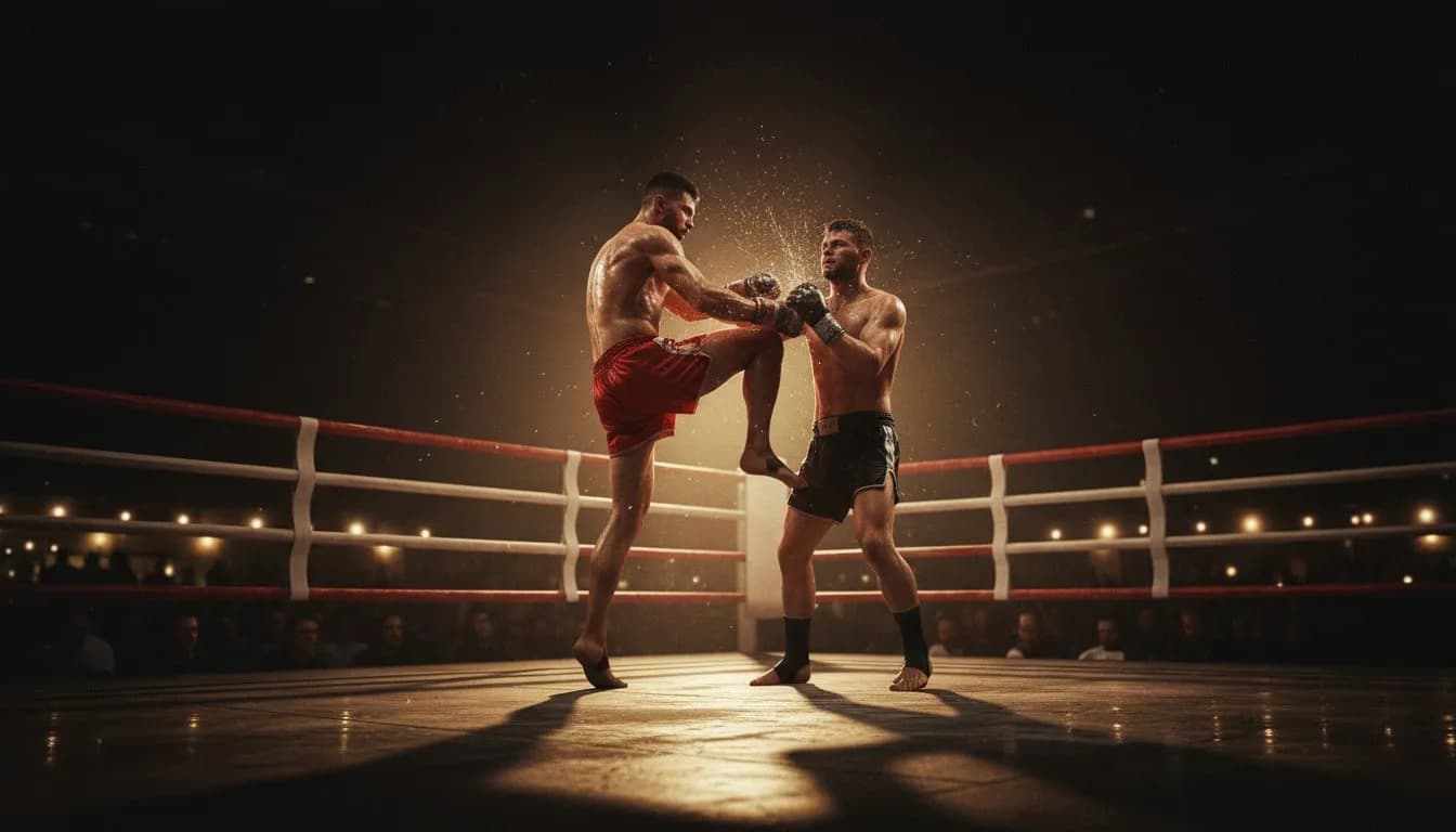 Rodillazo en un combate de Muay Thai en KFN 2